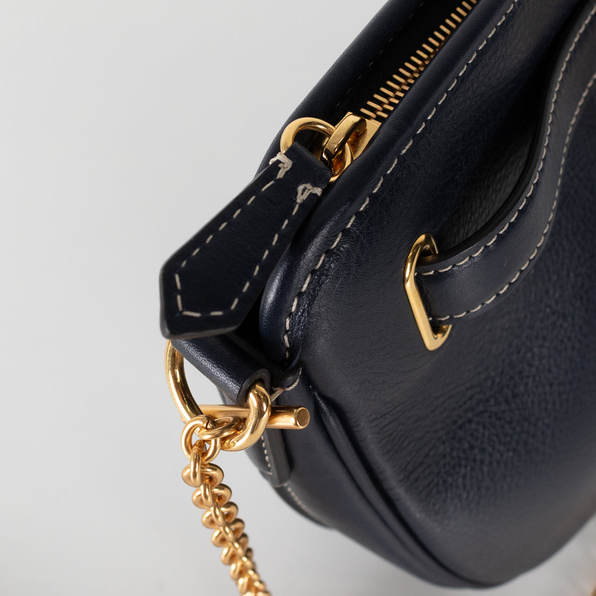 Mulberry Navy  Brockwell Silky Calf  Bag
