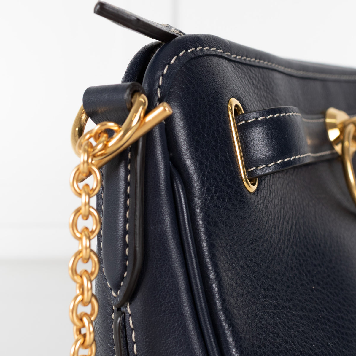 Mulberry Navy  Brockwell Silky Calf  Bag