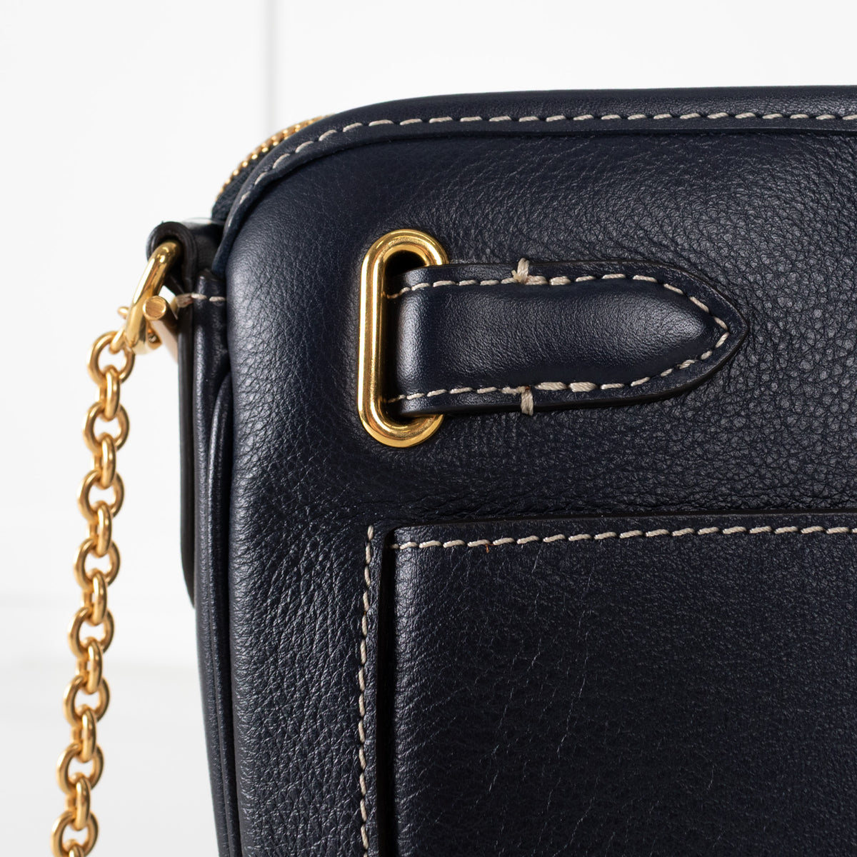 Mulberry Navy  Brockwell Silky Calf  Bag