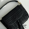 Anya Hindmarch Black Neeson Tassel Woven Bag