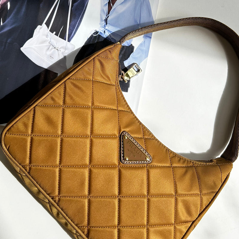 Prada Tabacco Re-Edition 2000 Quilted Handbag