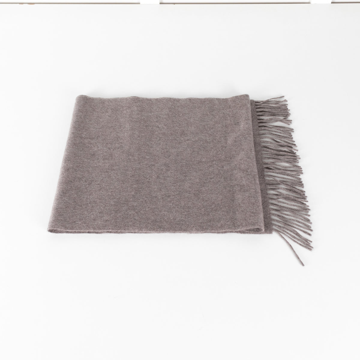 N.Peal Beige Cashmere Fringe Scarf