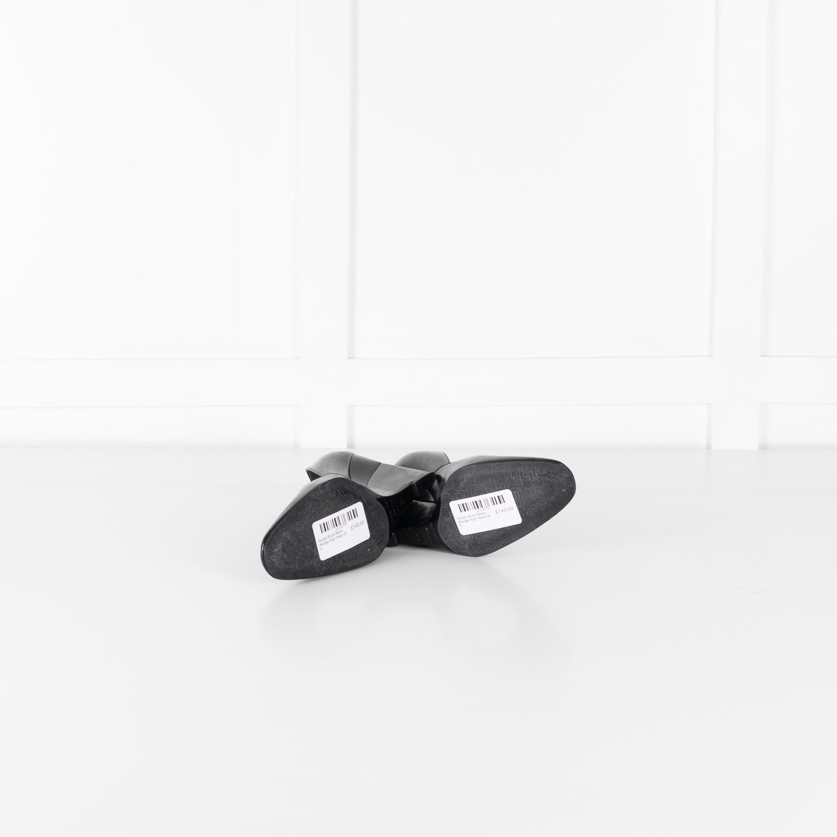 Sergio Rossi Black Wedge High Heel