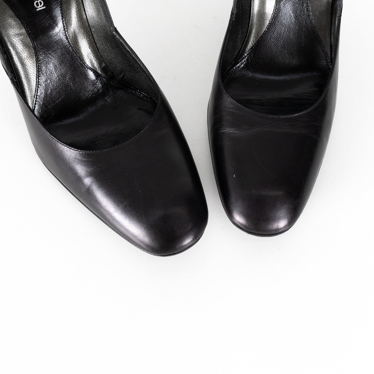 Sergio Rossi Black Wedge High Heel