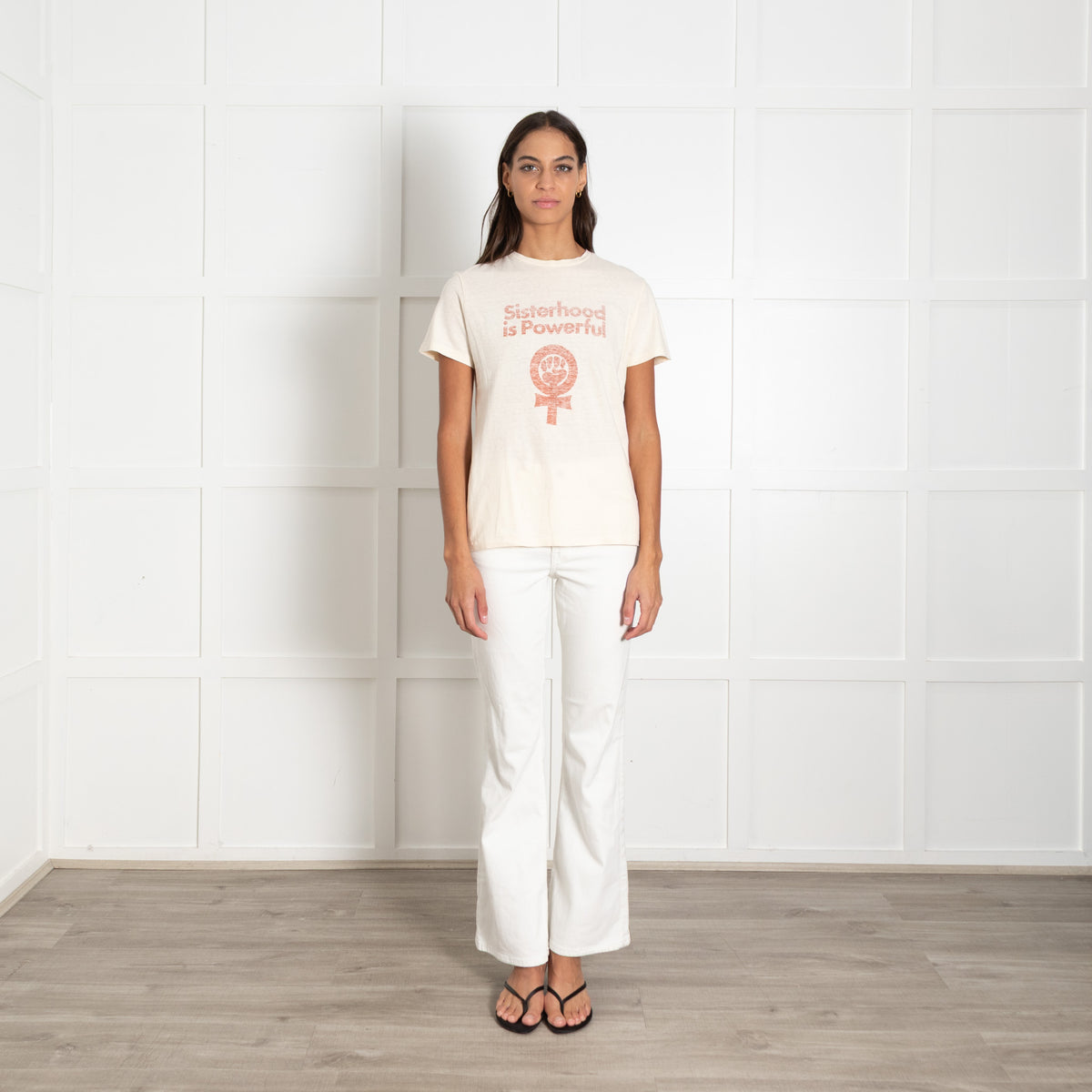 Christian Dior Cream Cotton Loose Fit T-shirt