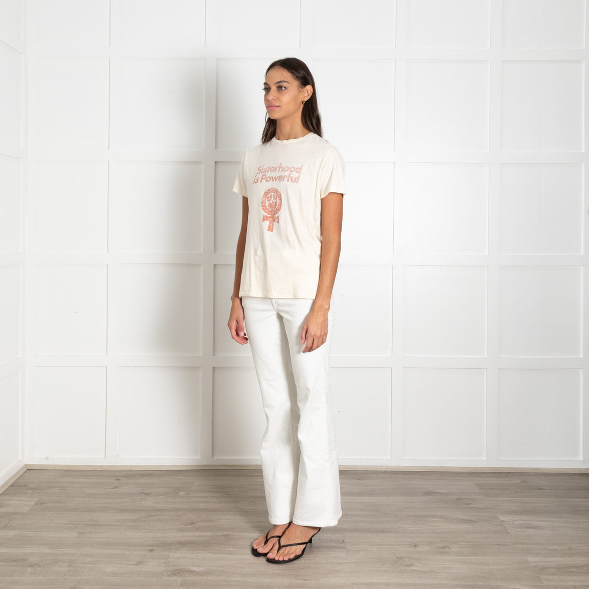 Christian Dior Cream Cotton Loose Fit T-shirt