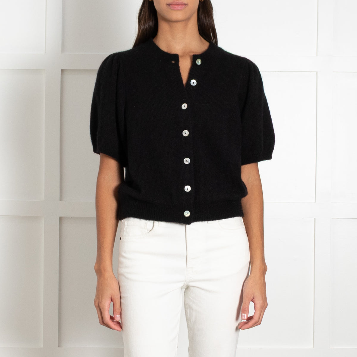 Doen Black Anisa Alpaca Mix Cardigan