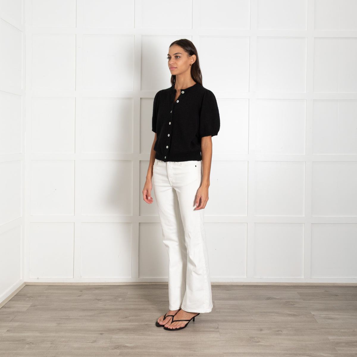 Doen Black Anisa Alpaca Mix Cardigan