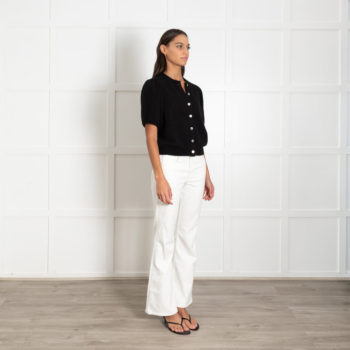 Doen Black Anisa Alpaca Mix Cardigan
