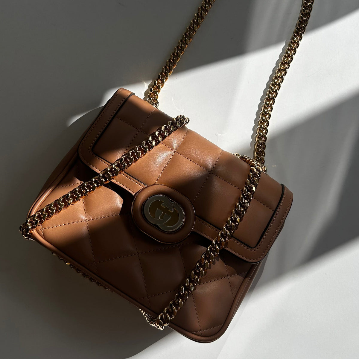 Gucci Rose Beige Deco Mini Shoulder Bag