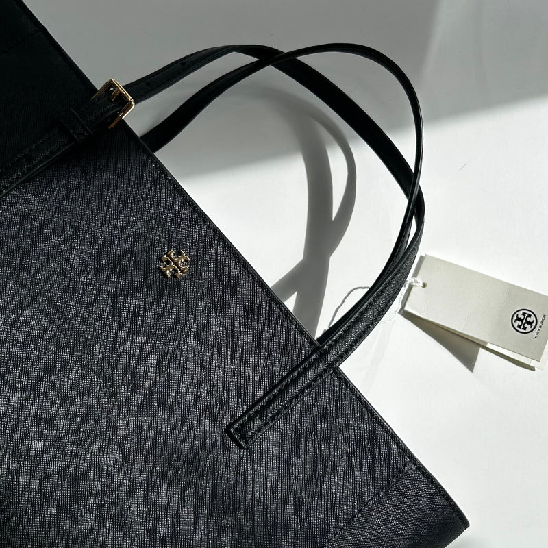 Tory Burch Black Emerson Tote Bag