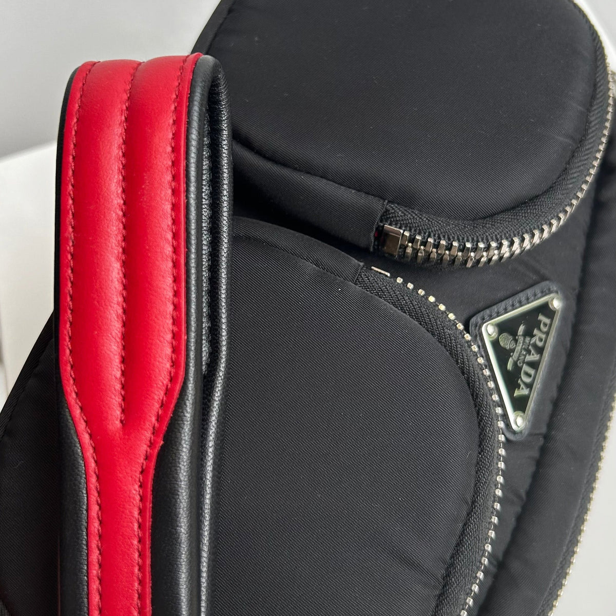 Prada Nylon Double Pocket Wristlet