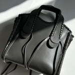 Chloe Elephant Grey Small Whipstitch Tote Bag