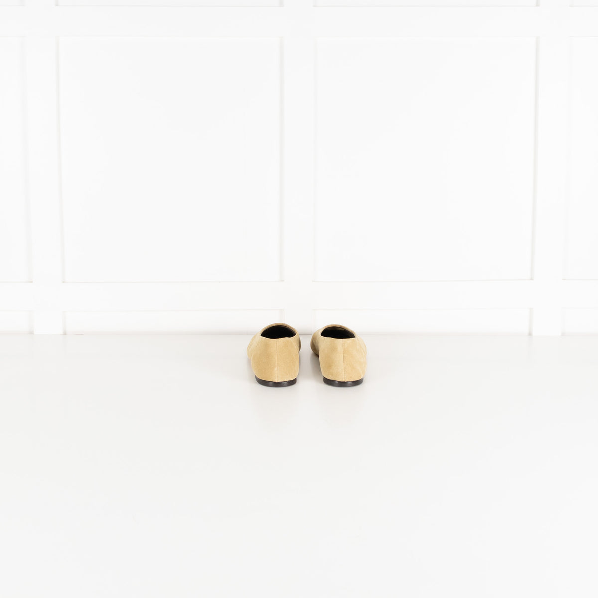 Toteme Cashew Slip Suede Ballerina Shoes