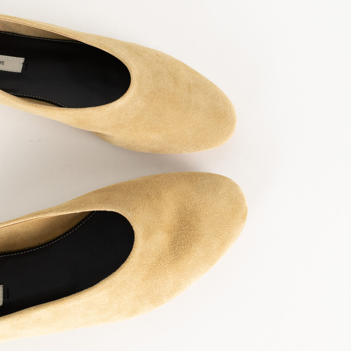 Toteme Cashew Slip Suede Ballerina Shoes