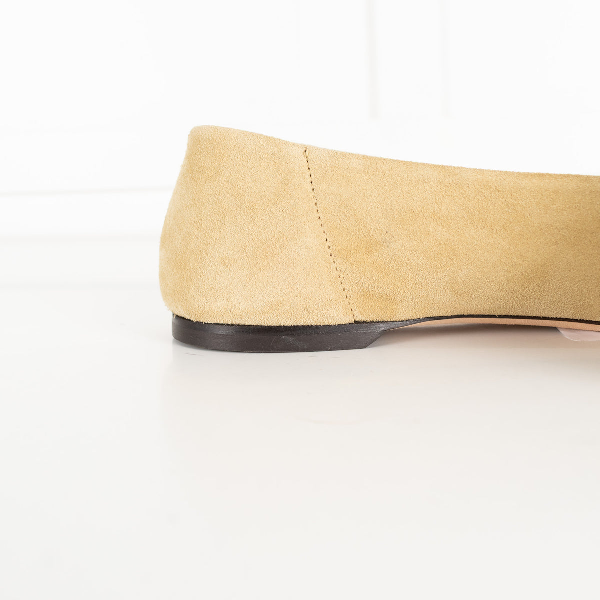 Toteme Cashew Slip Suede Ballerina Shoes