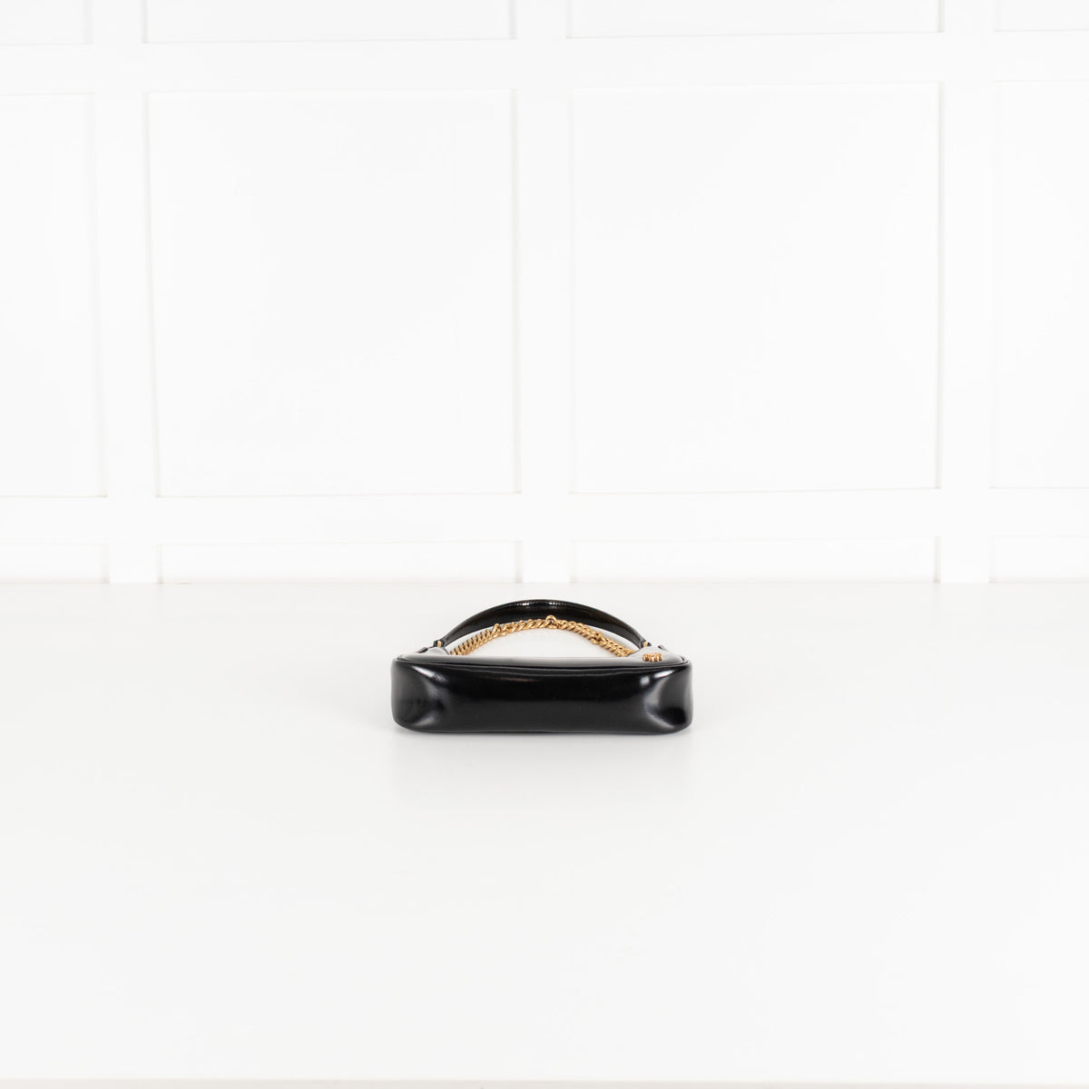 Tory Burch Black Small 151 Mercer Spazzolato Cresent Bag