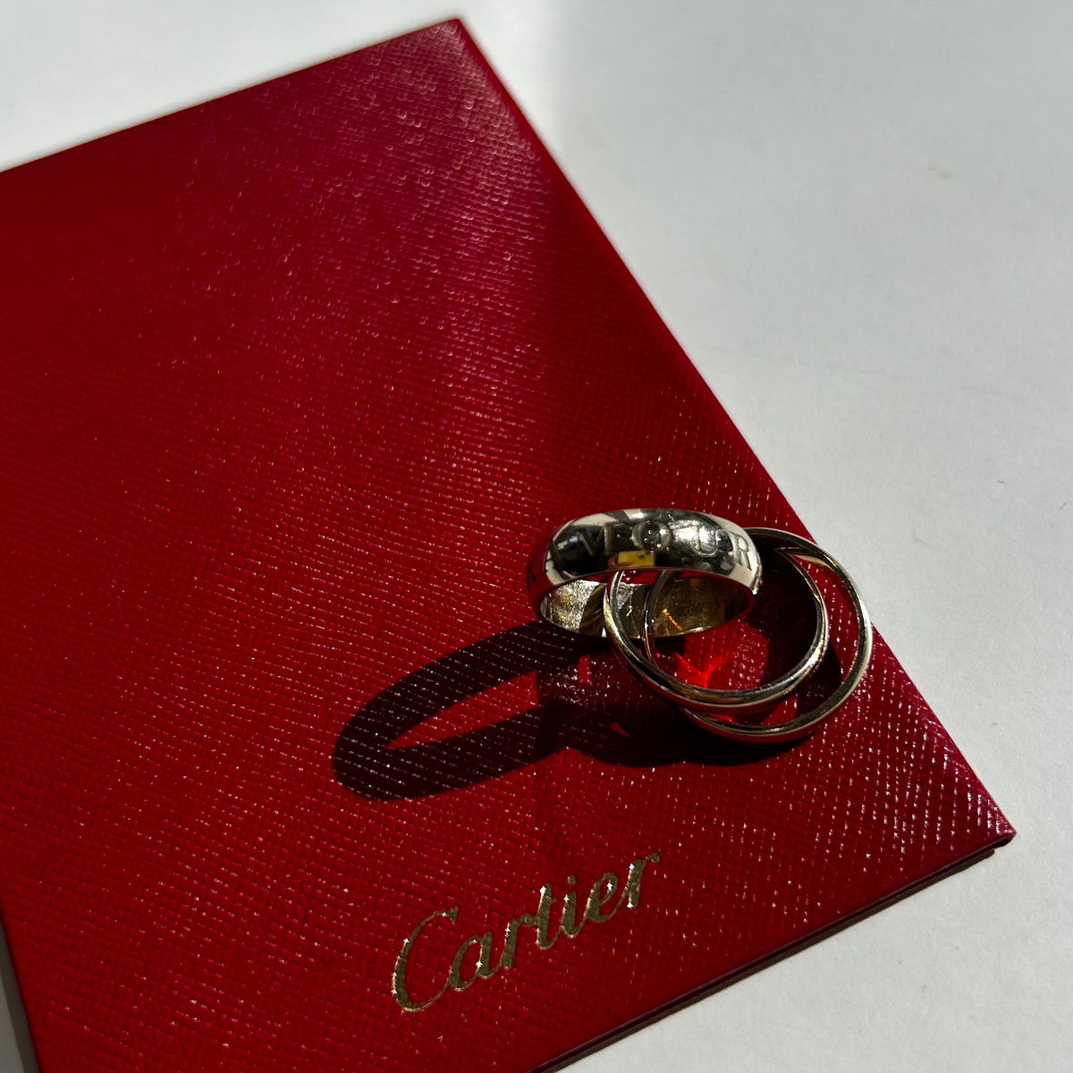 Cartier 18ct Pale Gold Or Amour Et Trinity Ring