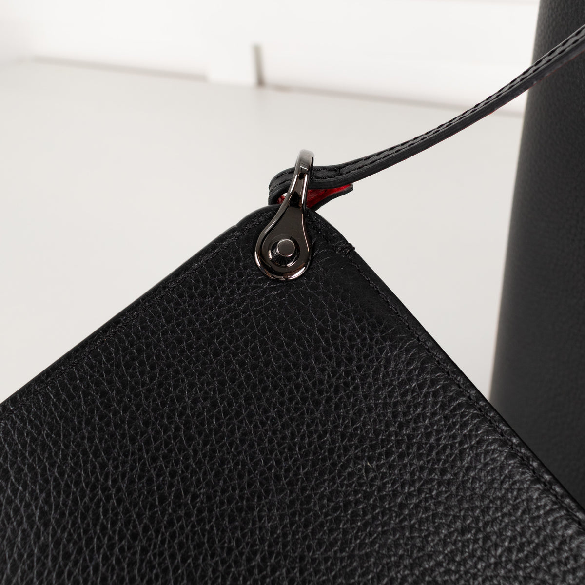 Christian Louboutin Black Cabata Small Tote Leather Bag