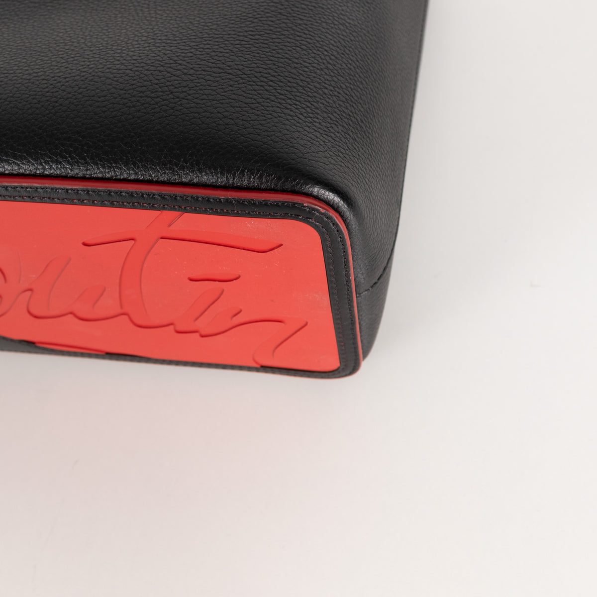 Christian Louboutin Black Cabata Small Tote Leather Bag