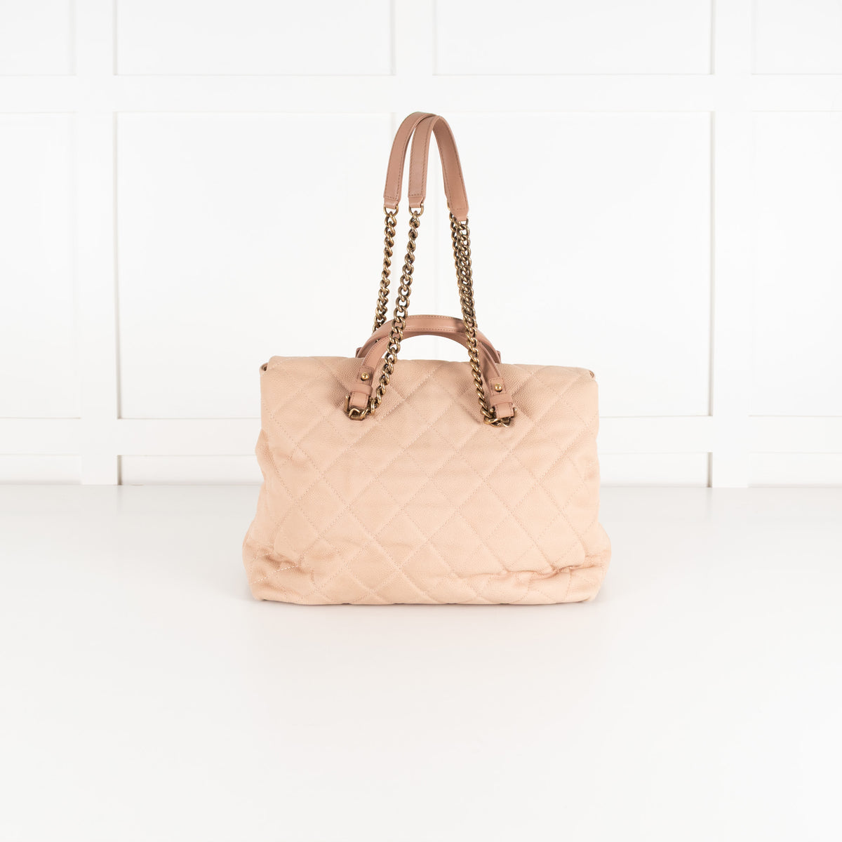 Chanel Beige Portobello Caviar Leather Quilted Shoulder Bag