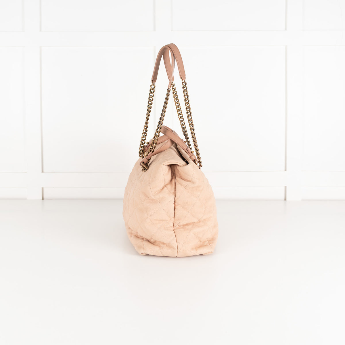 Chanel Beige Portobello Caviar Leather Quilted Shoulder Bag