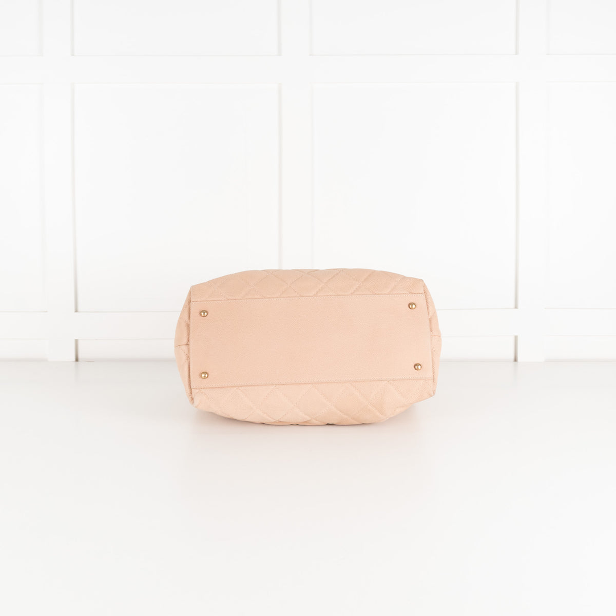 Chanel Beige Portobello Caviar Leather Quilted Shoulder Bag
