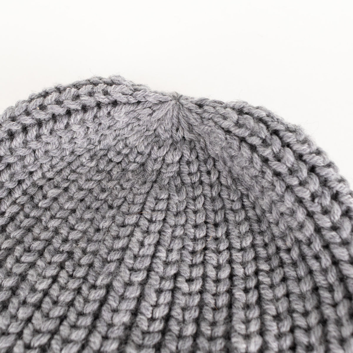 Loewe Grey Rib Beanie With Logo Pin