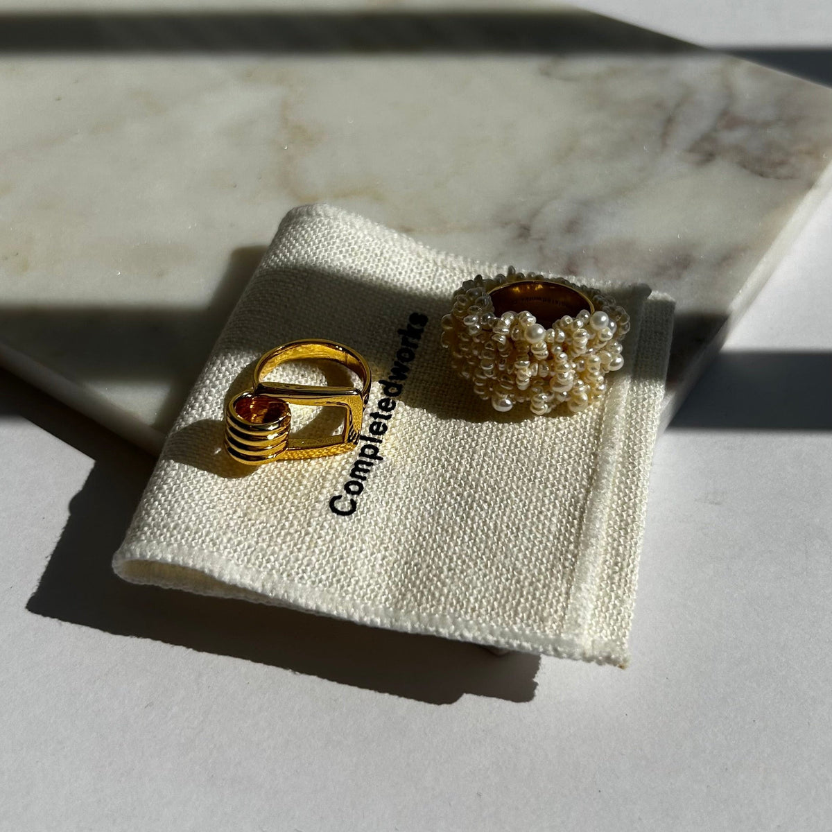 Tohum Dunya Karo Gold Screw Ring