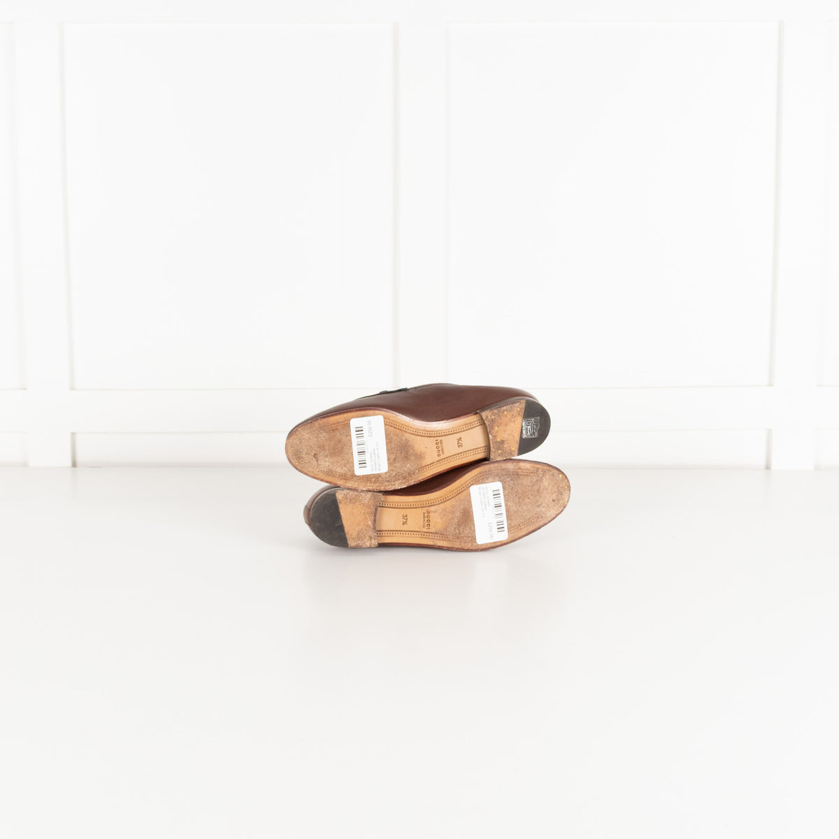 Gucci Jordaan Horsebit Leather Brown Loafer