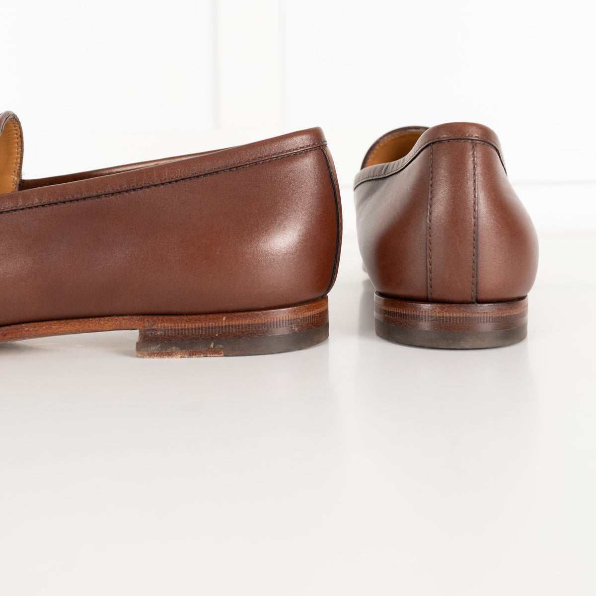 Gucci Jordaan Horsebit Leather Brown Loafer