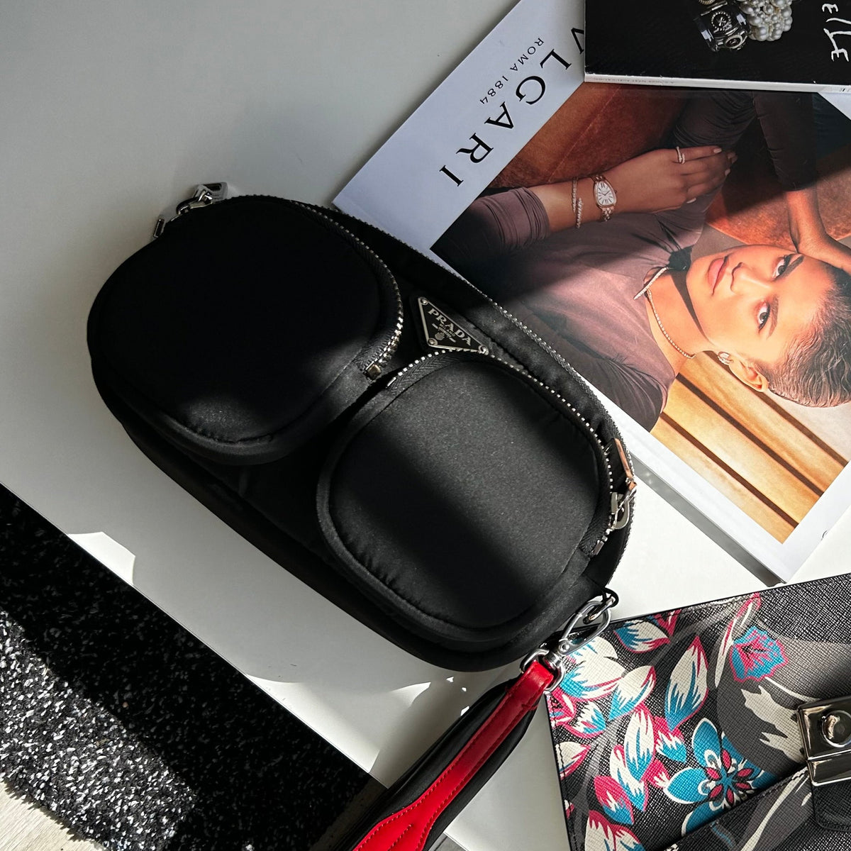 Prada Nylon Double Pocket Wristlet