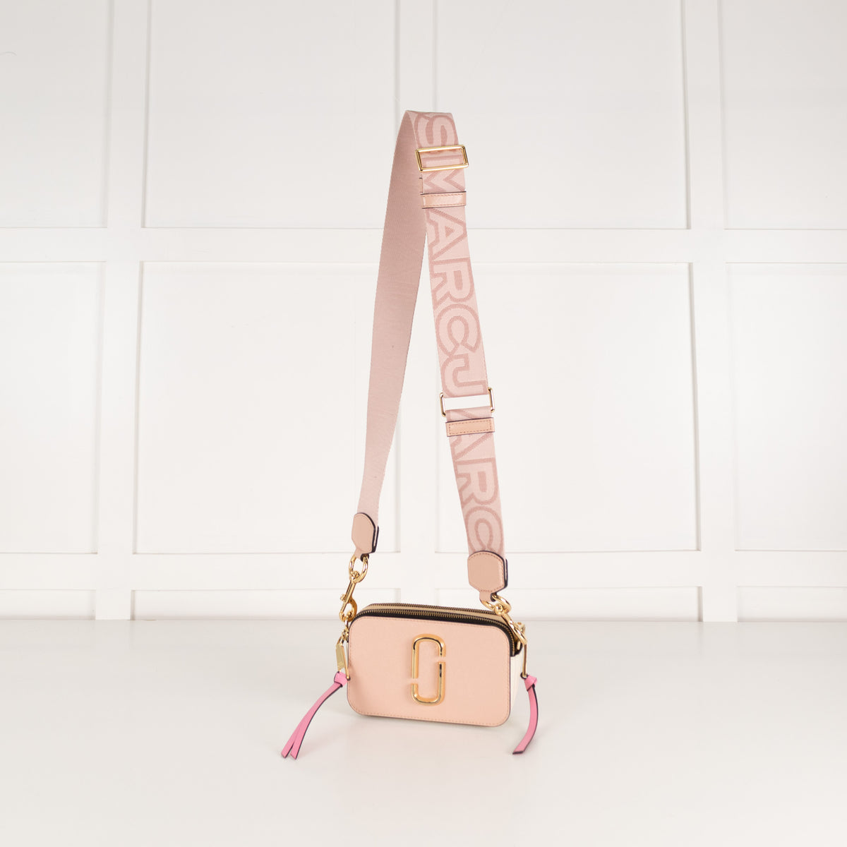 Marc Jacobs Light Pink Yellow Snapshot Camera Bag