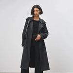 Nili Lotan Tanner Trench Coat in Black