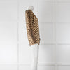 Alexander McQueen Leopard Thin Knit Cardigan