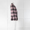 Alexander McQueen Pink And Black Check Blazer