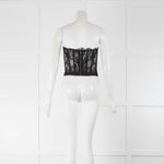 Alexander McQueen Black Lace Bustier