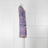 Missoni Purple Knitted Cardigan