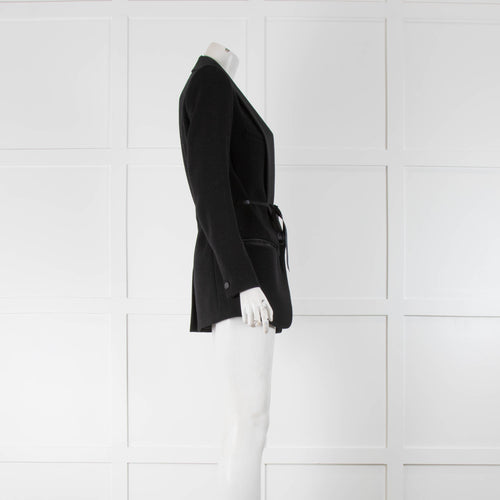 Isabel Marant Black One Button Blazer Contrast Collar
