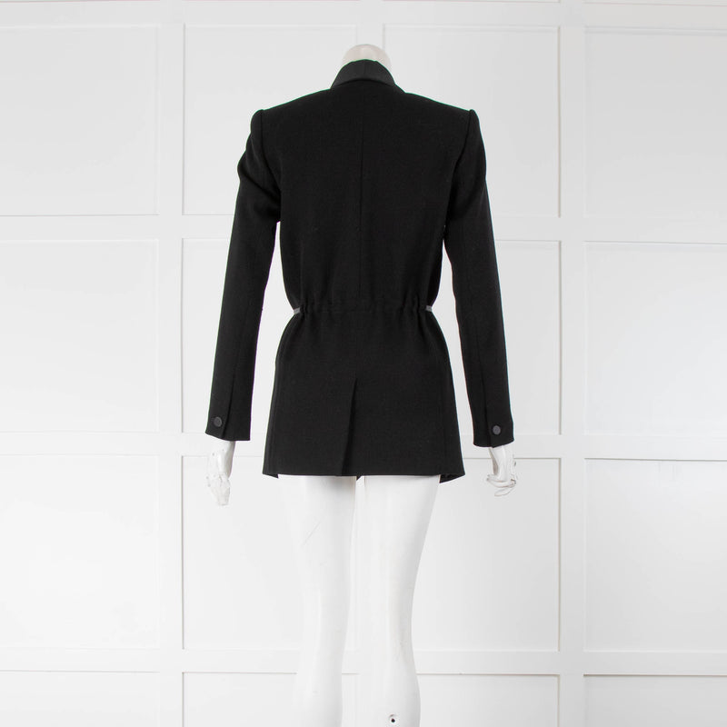 Isabel Marant Black One Button Blazer Contrast Collar