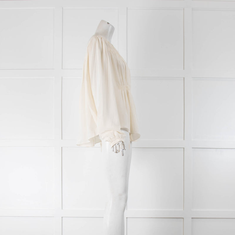 Isabel Marant Cream Pintuck Blouse