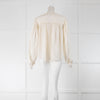 Isabel Marant Cream Pintuck Blouse