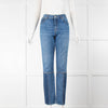Alexander McQueen Wide Patched Blue Jeans