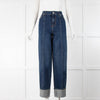 Alexander McQueen Wide Leg Jean With Turnups