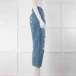 Raey Distressed Blue Jeans