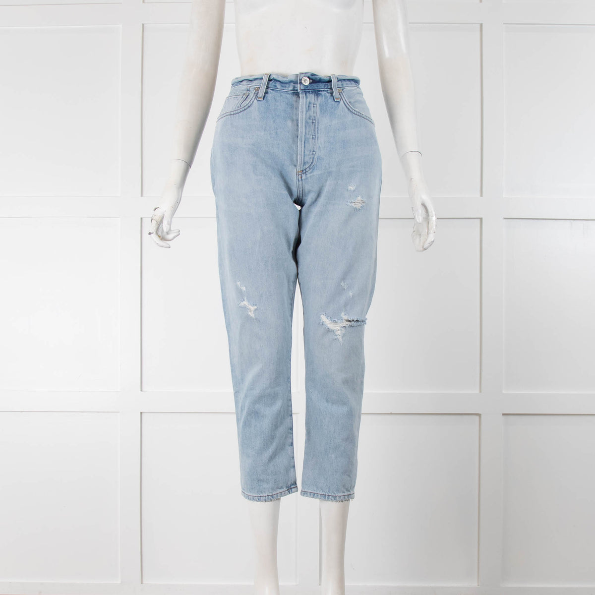 Citizens Of Humanity Light Blue Ripped Jeans