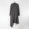 Alexander McQueen Grey Knit Wrap Coat