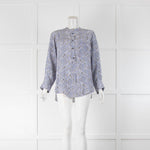 Isabel Marant Blue Paisley Button Up Blouse