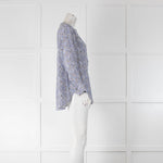 Isabel Marant Blue Paisley Button Up Blouse