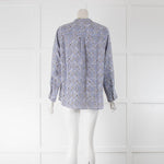 Isabel Marant Blue Paisley Button Up Blouse